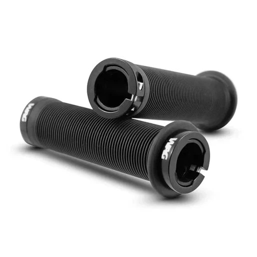 Wag Coppia manopole Stripes con doppio lock ring nero